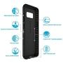Speck Products Presidio Grip Cell Phone Case for Samsung Galaxy S8 - Black/Black