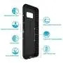 Speck Products Presidio Grip Cell Phone Case for Samsung Galaxy S8 - Black/Black Speck Products Presidio Grip Cell Phone Case for Samsung Galaxy S8 - Black/Black