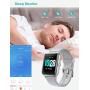 Willful Smart Watch for Android Phones and iOS Phones Compatible iPhone Samsung, IP68 Swimming Waterproof Smartwatch Fitness Tracker Fitness Watch Heart Rate Monitor Watches for Men Women (Gray)