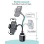 VICSEED Upgraded Ultra Stable Cup Holder Phone Mount Cup Phone Holder for Car Universal Phone Cup Mount Fit for iPhone SE 11 Pro Max Xs Xr X 9 8 7Plus, Galaxy Note10 S20+ S10+ S9 Google LG All Phone