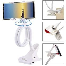 Cell Phone Holder,Agoz Clamp Mount Flexible Stand Table Desk Bed Office Kitchen for iPhone 11 PRO MAX, XS Max, XR,X,8 Plus, Galaxy S10 S10e Note 10 9 8 S9 S8, LG Stylo 5, OnePlus 6t, Pixel 4 3 (White)