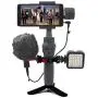 Ring Clamp Adapter for DJI OSMO Mobile 3, Extension Rod Gimbal Mount with Cold Shoe 1/4" Thread for OSMO Mobile 2 Mobile 1 Applied to Rode Video Microphone, LED Spotlight, Monitor, Vlogging Accessory Ring Clamp Adapter for DJI OSMO Mobile 3, Extension Rod Gimbal Mount with Cold Shoe 1/4" Thread for OSMO Mobile 2 Mobile 1 Applied to Rode Video Microphone, LED Spotlight, Monitor, Vlogging Accessory