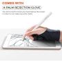 JOYROOM Stylus Pen for iPad, Capacitive Pencil for Kid Student Drawing, Writing, High Sensitivity, with Artist Glove(Palm Rejection), for Touch Screen Devices Tablet, Smartphone (White)