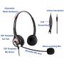 Arama Cell Phone Headset w/ Lightweight Secure-Fit Headband, Pro Noise Canceling Mic and In-line Controls 3.5mm Headset for iPhone, Samsung, LG, HTC, Blackberry Mobile Phone and iPad Tablets (A602MP)