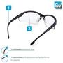 SolidWork 3x professional shooting glasses - shooting eye protection fog-free, scratch-resistant and UV protective coated lenses - ballistic glasses with clear lenses