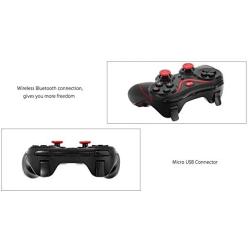 ADE-S5 Bluetooth Wireless Game Controller, Game Joystick, Game Gamepad, for Android Mobile Phone Windows PC Tablet pc TV Box (Color : White)