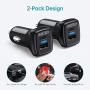 USB C PD Car Charger, 2Pack CHOETECH 36W Dual Port Fast Type C Car Adapter with 18W Power Delivery & Quick Charge 3.0 for iPhone SE/11/11 Pro/11 Pro Max/XS,Samsung S20/Note 10/S10, iPad Pro 2020