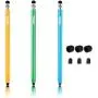 Honsky Cell Phone Stylus, Tablet Stylus for Touch Screens: Universal Slim Long Metal Pencil-Like Stylist Pens, Tablet Pen, Touchscreen Stylus Pen - Blue, Champagne, Green - Cylinder, 3 Packs Honsky Cell Phone Stylus, Tablet Stylus for Touch Screens: Universal Slim Long Metal Pencil-Like Stylist Pens, Tablet Pen, Touchscreen Stylus Pen - Blue, Champagne, Green - Cylinder, 3 Packs