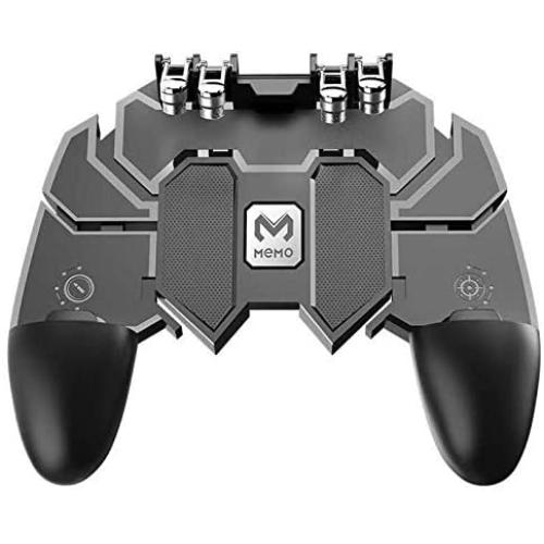 H9 Game Controller with Fan Six Finger Joystick Gamepad with Cooler Fire Button Mobile Phone Game HandleTrigger for PUBG (Color : AK66)