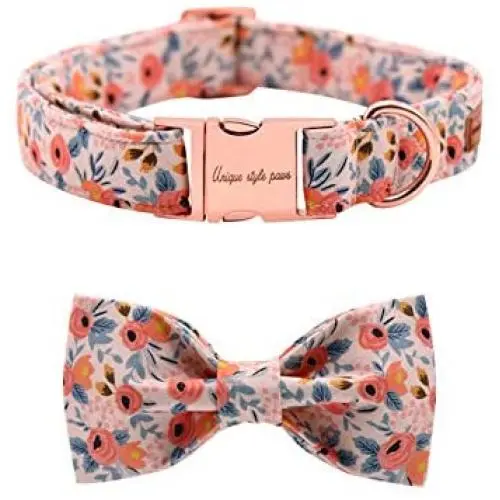 Unique Style Paws Dog Collar Bow tie Collar Adjustable Collars for Dogs and Cats Small Medium Large Unique Style Paws Dog Collar Bow tie Collar Adjustable Collars for Dogs and Cats Small Medium Large