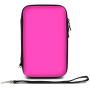 ADVcer 3DS Case, EVA Waterproof Hard Shield Protective Carrying Case with Detachable Hand Wrist Strap for Nintendo New 3DS XL, New 3DS, 3DS, 3DS XL, 3DS LL, DSi, Dsi XL, DS, DS Lite or 2DS XL, Fuchsia