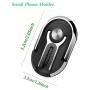 Multipurpose Phone Bracket YALANLE Phone Ring Holder Finger Kickstand Universal Air Vent Car Phone Mount 3 in 1 Mobile Phone Stand 360 Degree Rotation Multiple-Angle Black