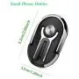 Multipurpose Phone Bracket YALANLE Phone Ring Holder Finger Kickstand Universal Air Vent Car Phone Mount 3 in 1 Mobile Phone Stand 360 Degree Rotation Multiple-Angle Black