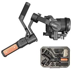 FeiyuTech AK2000s Gimbal Camera Handheld Stabilizer with Versatile Handle LCD Screen for DSLR Camera Sony a6300 a6400 a6500 Canon M50 EOS R Panasonic Nikon Fujifilm(Advanced Version)