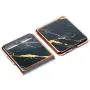Phone Case Ultra-Thin Back Cover Tempered Glass Shell Electroplated PC Protector Fit for Samsung Galaxy Z Flip Phone Accessories (Gold Thread Black) Phone Case Ultra-Thin Back Cover Tempered Glass Shell Electroplated PC Protector Fit for Samsung Galaxy Z Flip Phone Accessories (Gold Thread Black)