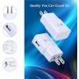 Adaptive Fast Charging Wall Charger, Qihop 4-Pack USB Wall Fast Charging Block Travel Phone Charger Block Compatible Samsung Galaxy S10 S9 S8 S7 S6 Note 8 9, iPhone, LG, HTC and More