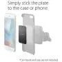 Spigen Kuel MP-8P Metal Plates for Magnetic Car Mount Phone Holder QNMP Compatible (8 Pack - 4 Round, 4 Rectangle) - Black