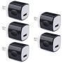 USB Charging Block, GiGreen 5-Pack 1A Single Port USB Cube Plug Travel Power Adapter Fast Wall Charger Brick Compatible Phone XS MAX/X/8/7/6S Plus, Samsung S10/S9+/S8/S7/S6 Edge, LG G7/G6/G5/V30, Moto