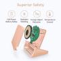 AVANTY Wireless Charger, Qi-Certified 10W Wireless Charging Stand Dock Compatible with iPhone 11/11 Pro/11 Pro Max/Xs MAX/XR/XS/X/8,Galaxy S10/S9/S8/Note 10/Note 9 and More (Rose Gold)