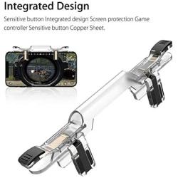 Mobile Game Controller | Pubg Controller Gamepad Copper + Plastic + Silicone Mobile Phone Game Trigger Fire Button Handle for Shooter Controller Dropship