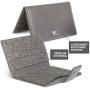 Cell Phone Wallet Stick on Card Holder Phone Pocket for iPhone, Android and All Smartphones (Charcoal Grey)