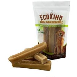 Premium EcoKind Yak Milk Dog Chews for Small Dogs - Handmade Dog Chew Treats Made in Himalayas for All Breeds - 100% Natural Long Lasting Yak Stick Chews for Puppies