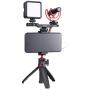 ULANZI PT-8 On Camera Vlog Cold Shoe Bracket Microphone Extension Bar Plate for Mic LED Video Light w Cold Shoe for Sony Nikon Canon DSLR Cameras iPhone Samsung Smartphone Vlogging Setup Accessories
