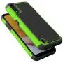 Dahkoiz Galaxy A01 Case with Tempered Glass Screen Protector [2 Pack], Armor Defender Cover Samsung Galaxy A01 Cases Dual Layer Hybrid Protective Phone Case for Samsung Galaxy A01, Green