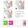 Mirror Finger Ring Holder, ICEYA Cell Phone Ring Stand Holder 360°Rotation Case Ring Grip Mount for iPhone 7/7 Plus, Galaxy S8/S8 Plus and Other Smartphones (Gold)