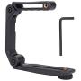 ORDRO U-Grip Video Filming Camera Handle with Standard 1/4 Threaded Interface Foldable Handheld Stabilizer Holder Grip for Gimbal Stabilizer Accessories