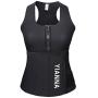 YIANNA Sweat Neoprene Sauna Suit Tank Top Vest with Adjustable Shaper Waist Trainer Belt