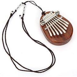 Kalimba Portable Finger Piano Musical Instrument Gift for Kids and Adults Beginners?Mini 8-Tone?Valentines Day Present