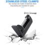Stainless Steel Gooseneck Cell Phone Holder, Universal 360° Flexible Mobile Phone Stand | Lazy Arm Holder Clamp Mount Bracket Bed Dock for 11 Pro Max Xs X XR 8 Plus S20 S10 Note 20 Note 10