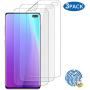 Galaxy S10 Plus Screen Protector, [3-Pack] [full adhesive] [Fingerprint Sensor compatible] [Full Coverage] [Anti-Scratch] Screen Protector for Samsung Galaxy S10 Plus