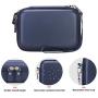 Canboc Carrying Case for Fujifilm Instax Mini Link Smartphone Printer, INSTAX Share SP-2 Mobile Printer, Mesh Pocket fits Fujifilm Instax Mini Instant Film, Cable, Travel Protective Cases, Dark Denim