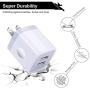 USB Wall Charger, Cube Charger 2 Port Charging Box 4Pack 2.1A/5V Home Travel Charger Plug USB Power Adapter Charging Station Base for iPhone 11 Pro Max XR XS X 8 7 6 6S Plus 5S 5, iPad, iPod, Samsung