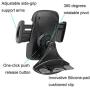 Crazefoto Car Phone Mount,CD Slot Car Phone Holder Universal Car Cradle Mount with Three-Side Grips and One-Touch Compatible with iPhone11/11Pro/X/8/8Plus/7/7Plus/6s/6P,Galaxy S5/S6/S7/S8, Google etc
