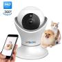 HD 1080p Pet Camera，Dog Camera 360° Pet Monitor Indoor Cat Camera with Night Vision and Two Way Audio