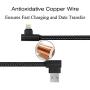 [5 Pack: 3ft/3ft/6ft/6ft/10ft] 90 Degree Gaming Cable Apple MFi Certified High-Speed Charging Cord Durable for iPhone Xs Max/Xs/XS Max/XR/X / 8/8 Plus / 7/7 Plus, and More (Black)