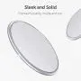 [Upgraded] ESR Wireless Charger, Metal Frame Ultra-Thin Fast Charging Pad, 7.5W for iPhone SE/11/11 Pro/11 Pro Max, 10W Fast Charging for Galaxy S20/S20 Ultra/Note10, Pixel 3/4, No AC Adapter, Silver