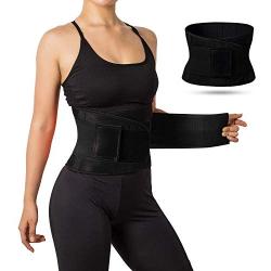 Jueachy Waist Trainer Belt for Women, Breathable Sweat Belt Waist Cincher Trimmer Body Shaper Girdle Fat Burn Belly Slimming Band for Weight Loss Fitness Workout