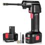 Oasser Air Compressor Electric Inflator Portable Hand Held Pump with Digital LCD Rechargeable Li-ion 12V 130PSI P2