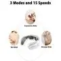 Neck Massager with Heat,Intelligent Portable Cordless Electric Neck Massagers for Home Office Outdoor Use,3 Modes and 15 Speeds,Gift for Men Women Dad Mom Parents (White) Neck Massager with Heat,Intelligent Portable Cordless Electric Neck Massagers for Home Office Outdoor Use,3 Modes and 15 Speeds,Gift for Men Women Dad Mom Parents (White)