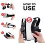 VR WEAR Virtual Reality Headset, Goggles Gear, Google - 3D VR Glasses VR 3D Box for Any Phone (iPhone 6/7/8/Plus/X & S6/S7/S8/S9/Plus/Note and All Android Smartphone) with 4.5-6.5" Screen