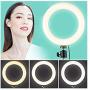 Qibest Practical USB Interface Brightness Adjustable with Small Gimbal and Tripod Fill Light On-Camera Video Lights