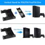 KINGTOP Vertical Cooling Fan Cooler Stand for PS4/PS4 Slim/PS4 Pro, Controller Charger with LED Indicators Charging Dock Station with 10PCS Games Storage