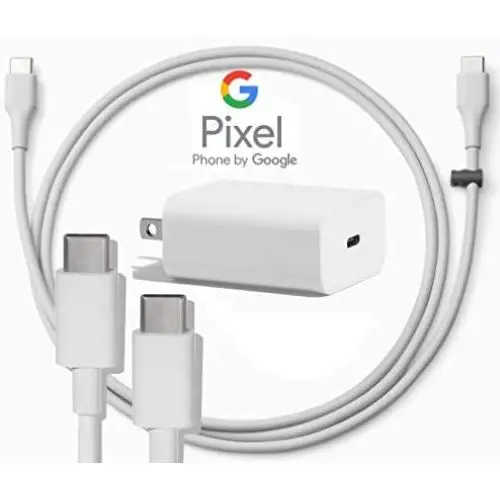 Google USB-C Charging Rapidly Charger for 2nd & 3rd Gen Pixel devices (18W 3A Charger + 3 Foot USB-C, C-C Cable) Google USB-C Charging Rapidly Charger for 2nd & 3rd Gen Pixel devices (18W 3A Charger + 3 Foot USB-C, C-C Cable)