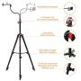 TAIROAD 65-Inch Phone Tripod for iPhone Android Cell Phone Tripod Mount with Wireless Remote, Cellphone Phone Tablet Stand Holder, Adjustable Gooseneck, 360 Panorama Ball Head and Carrying Bag