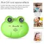 Kids Camera Toys for Boys,Gifts Rechargeable Shockproof Cute Cartoon Frog Design Mini Camera for Girls Anti-Shake Children digital Video Camera with Games DIY Video Effects Indoor Outdoor