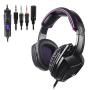 Sades SA920 3.5mm Wired Over Ear Stereo Bass Gaming Headphone Headset with Microphone for New Box one/ PS4/ PC/iOS/Computer/Smart Phones/Mobiles/Laptop/Mac /(Black Purple)